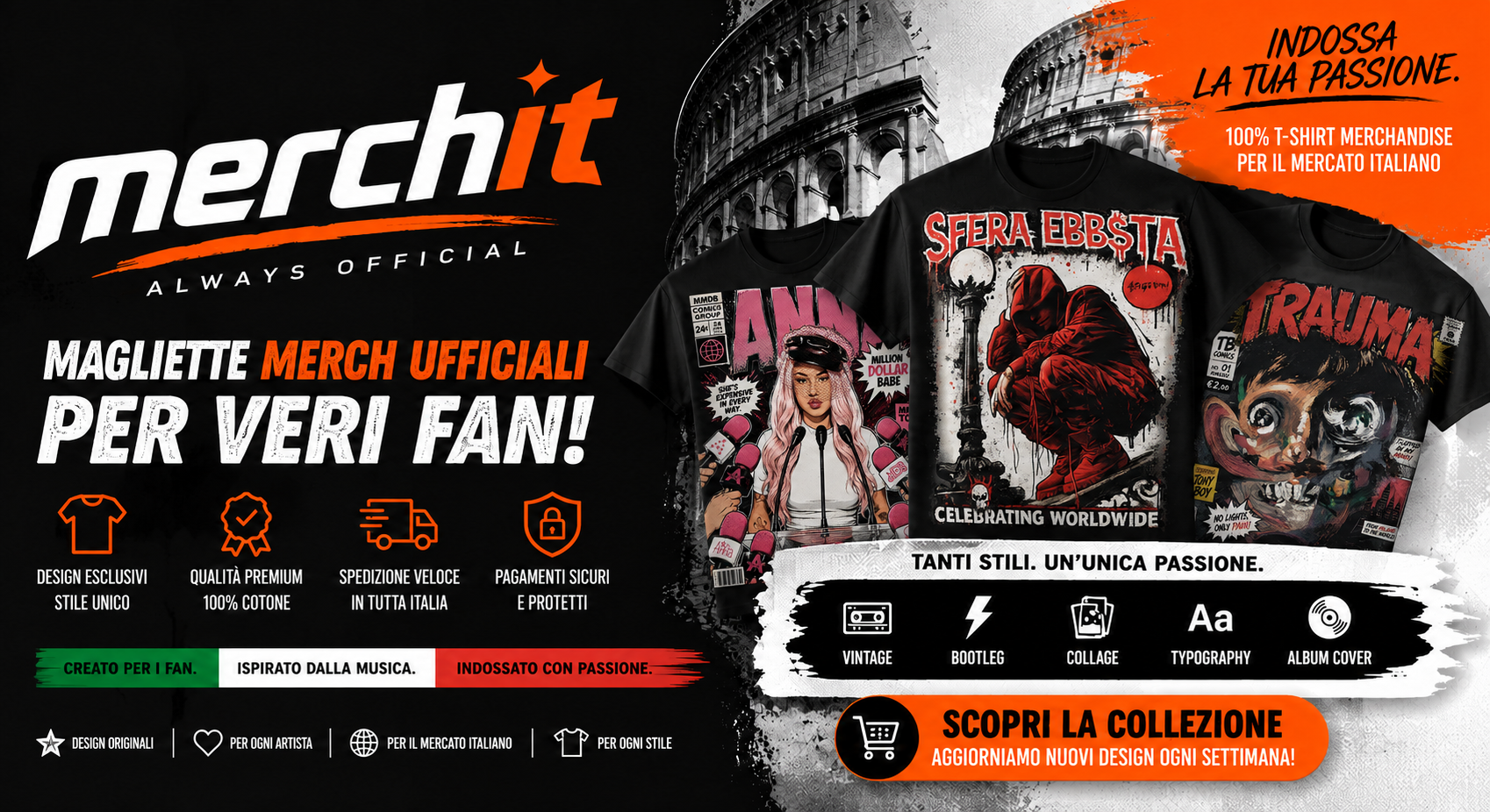 Banner for Artist Merch ITA
